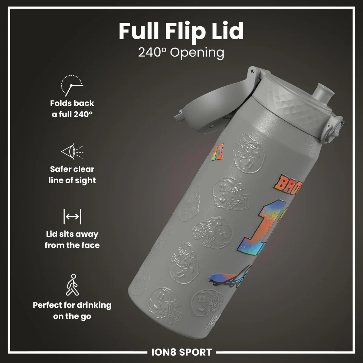 NFL x ION8 - AJ Brown Insulated Water Bottle - 750ml - Image 4
