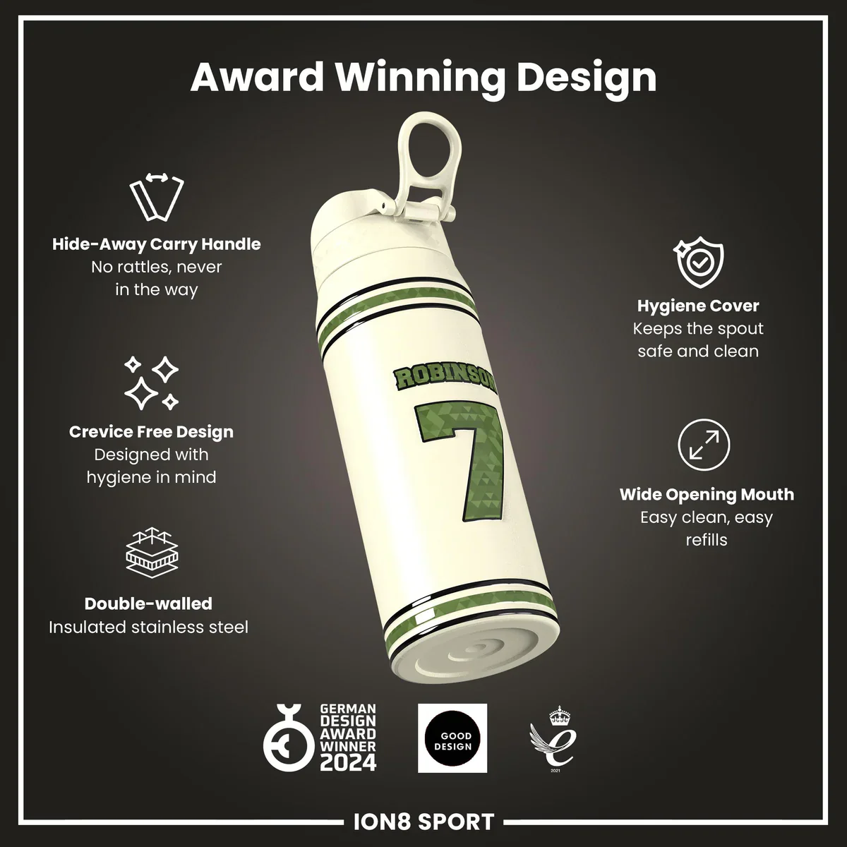 NFL x ION8 - Bijan Robinson Insulated Water Bottle - 750ml - Image 6
