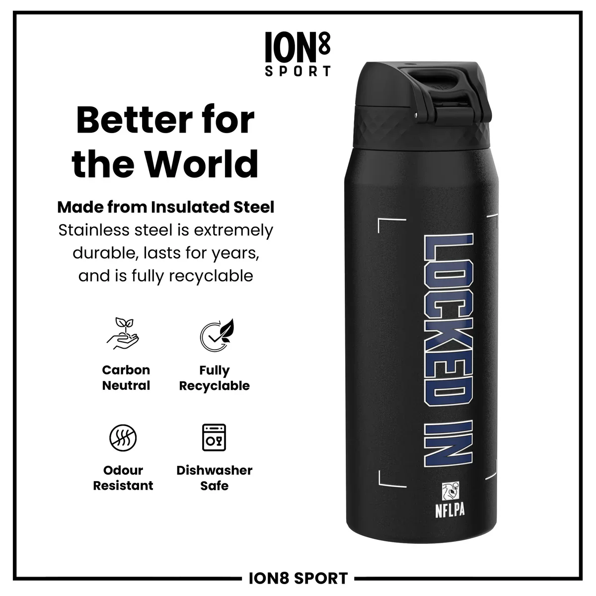 NFL x ION8 - Dak Prescott Insulated Water Bottle - 750ml - Image 6
