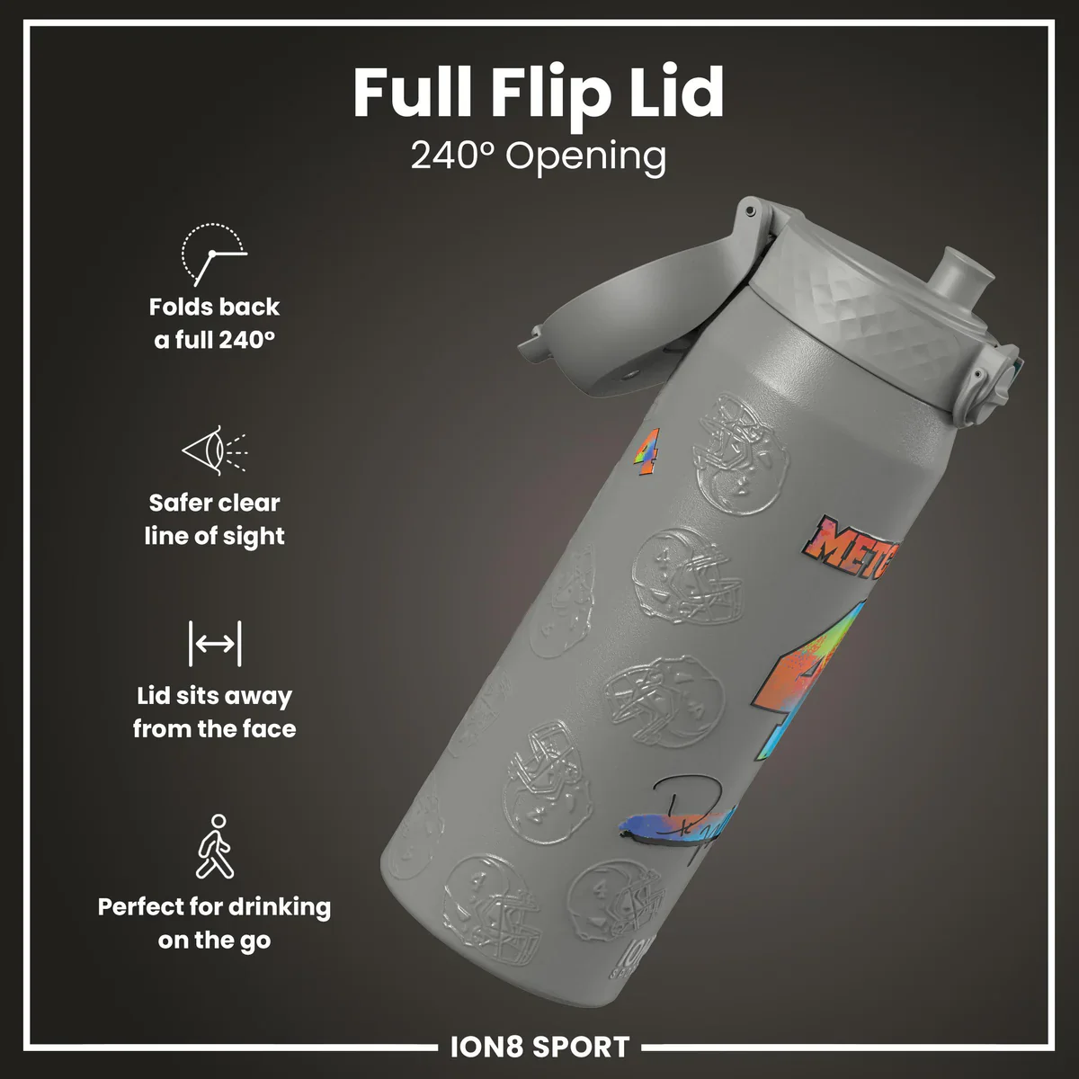 NFL x ION8 - DK Metcalf Insulated Water Bottle - 750ml - Image 4