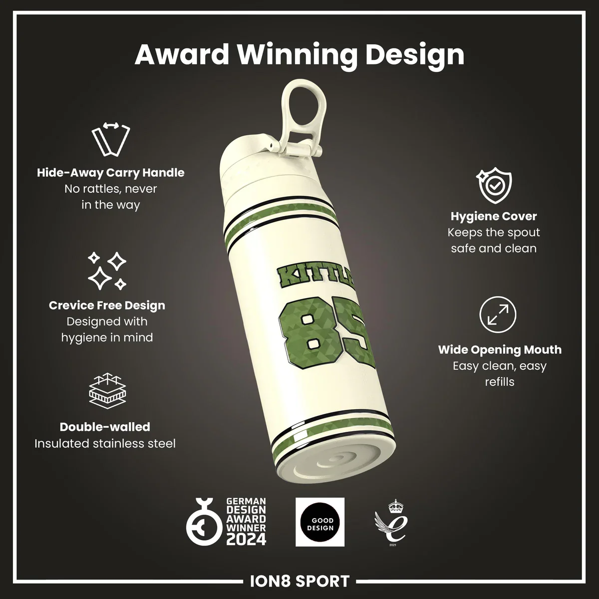 NFL x ION8 - George Kittle Insulated Water Bottle - 750ml - Image 6
