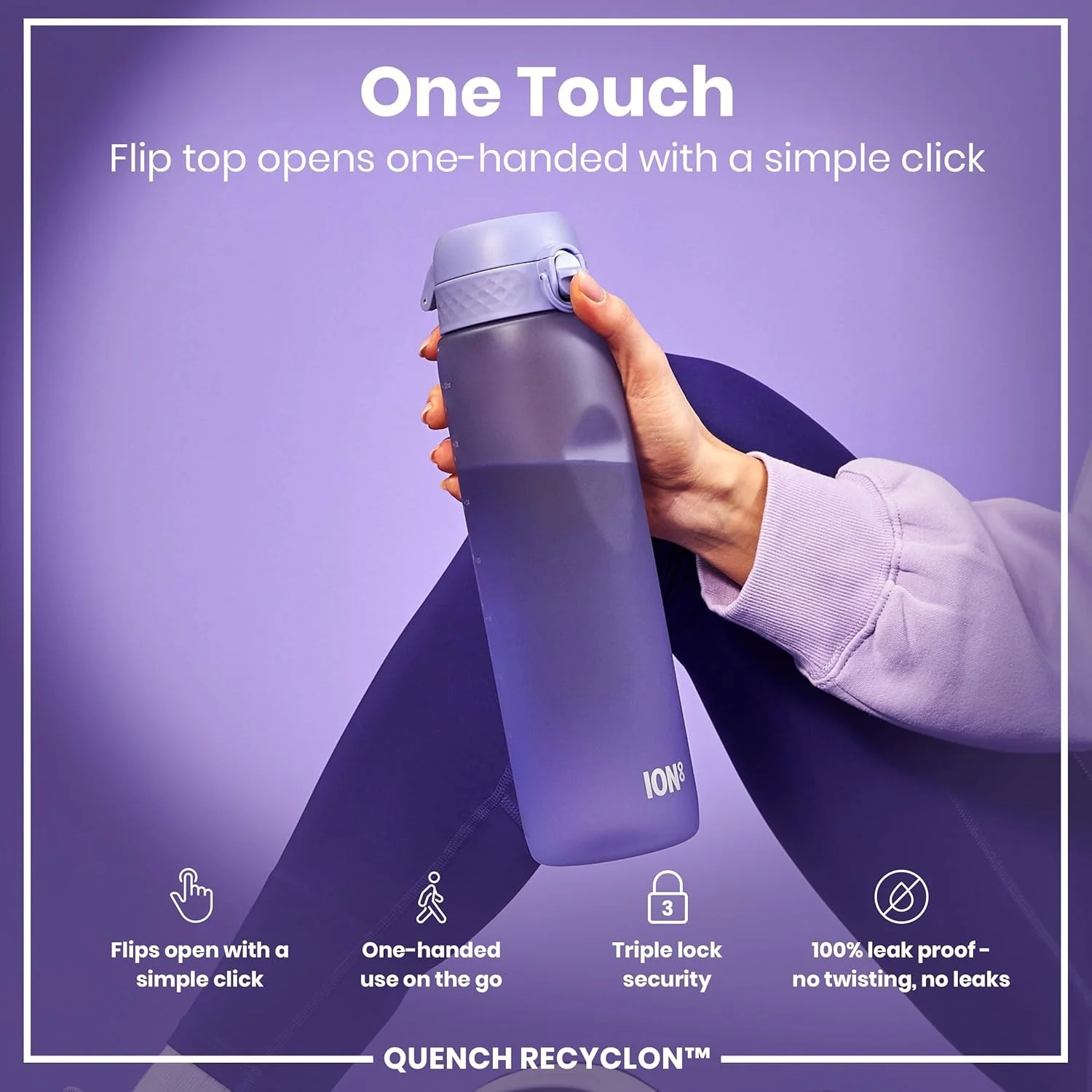 Ion8 Quench 32 oz Bottle Light Purple - Image 3