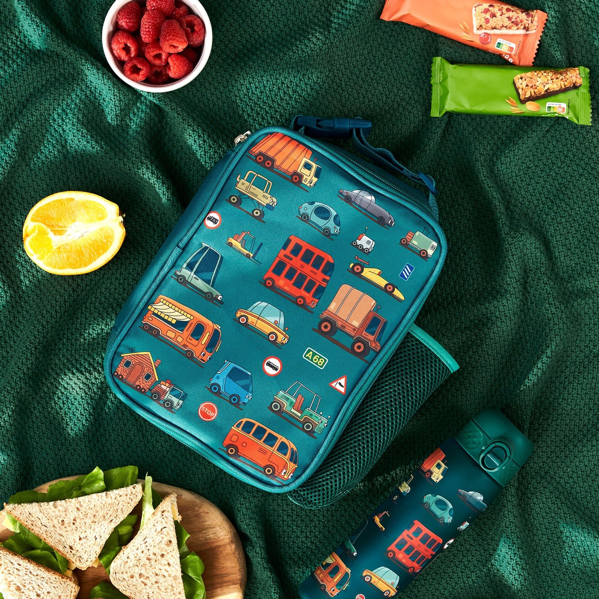 Kids Insulated Lunch Bag- Blue Zebra - Image 8