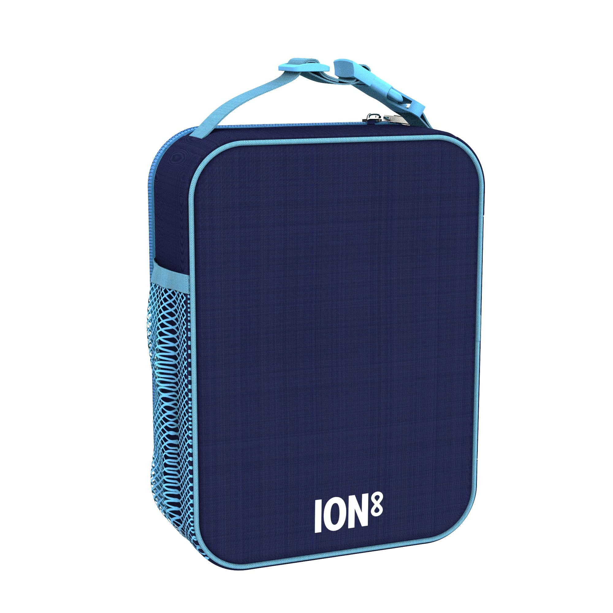 Insulated Lunch Bag- Navy Blue Spots - Image 4