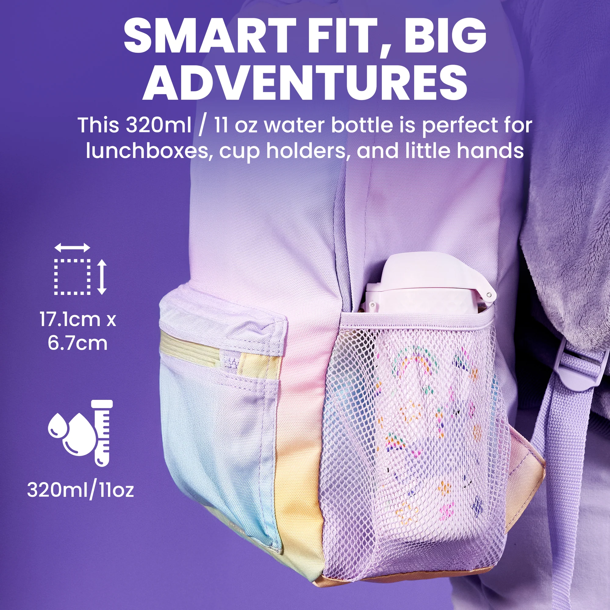 Pod Insulated Stainless Steel 11oz- Unicorns/White Bottle - Image 10