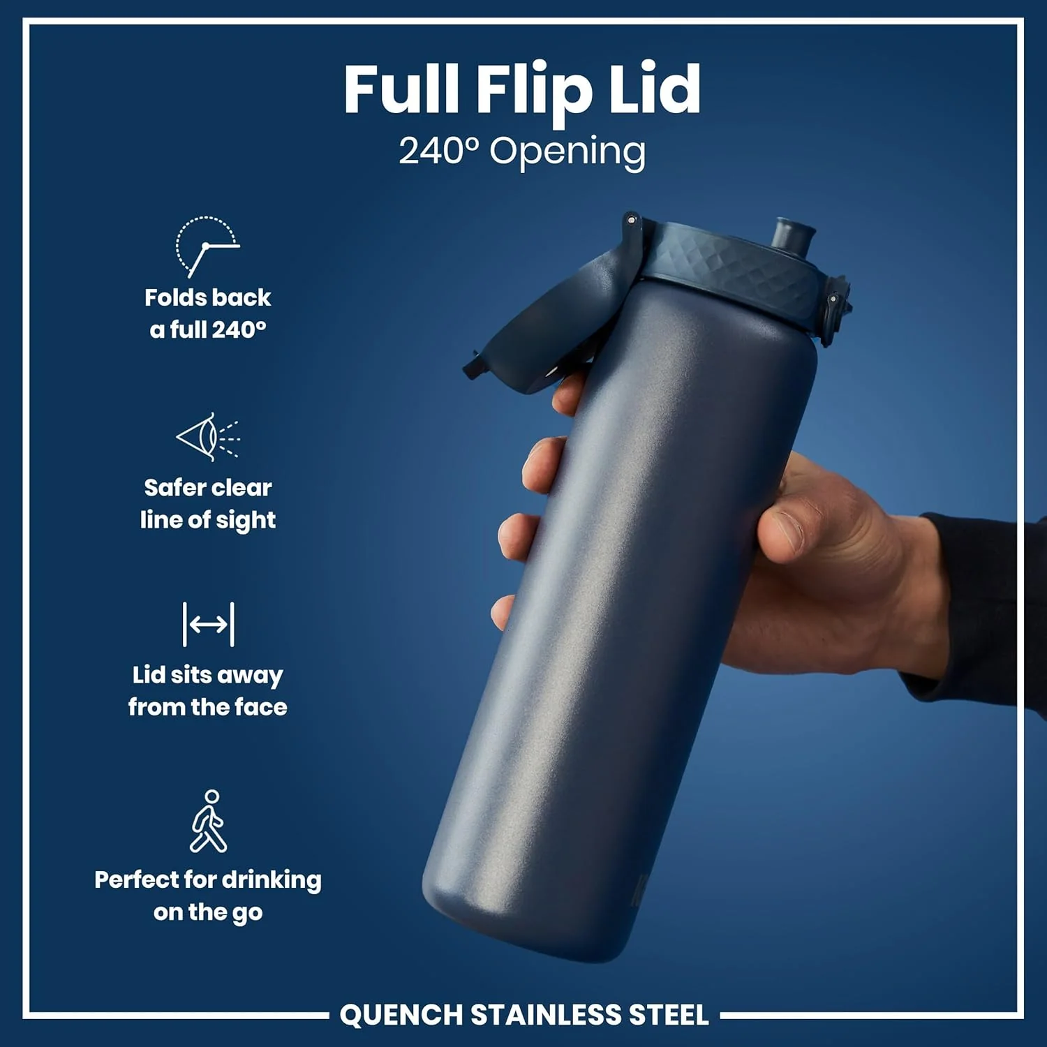 Quench Insulated Stainless Steel 13oz- Ash Navy - Image 6