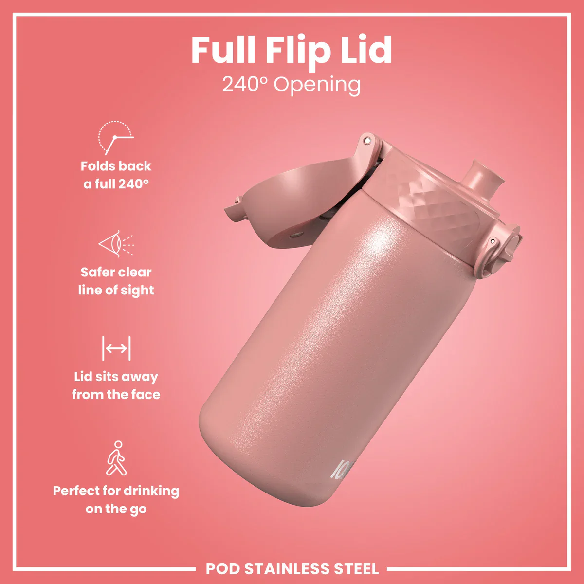 Insulated Stainless Steel 13oz Pod - Ash Rose Pink - Image 7