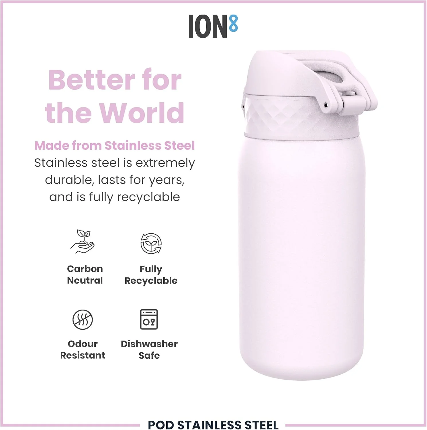 Insulated Stainless Steel Pod 13oz- Lilac Dusk - Image 7
