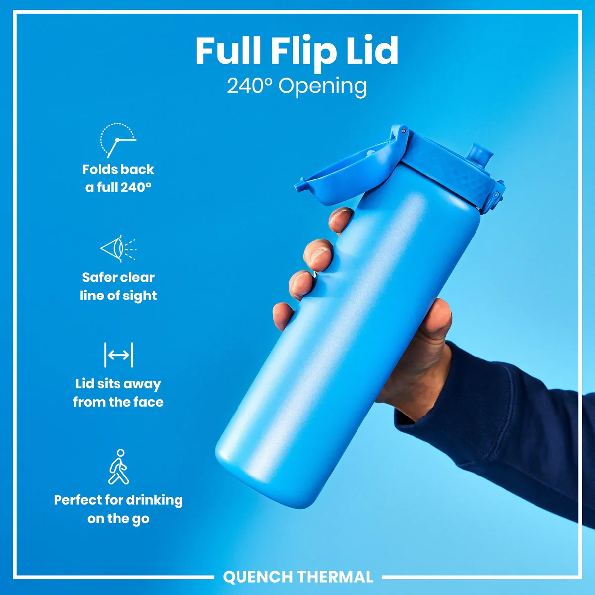 Quench Insulated Stainless Steel 31oz- Blue - Image 4