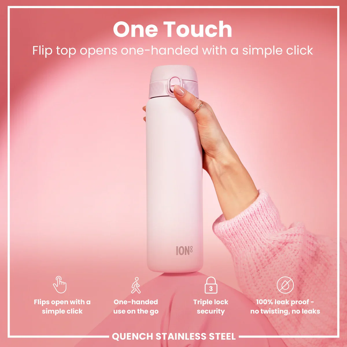 Quench Insulated Stainless Steel 40oz- Lilac Dusk Pink - Image 2