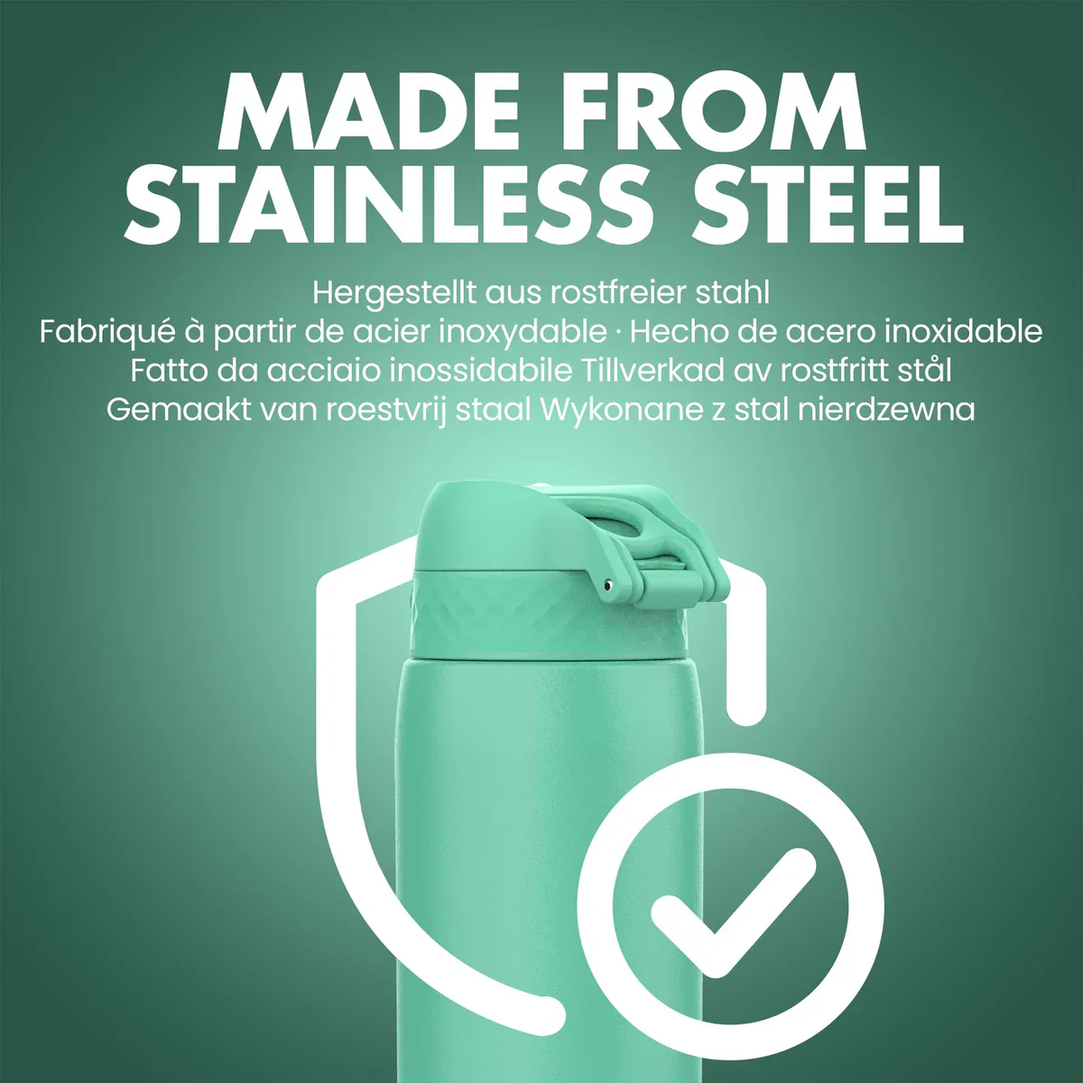 Quench Insulated Stainless Steel 40oz- Teal Green - Image 5