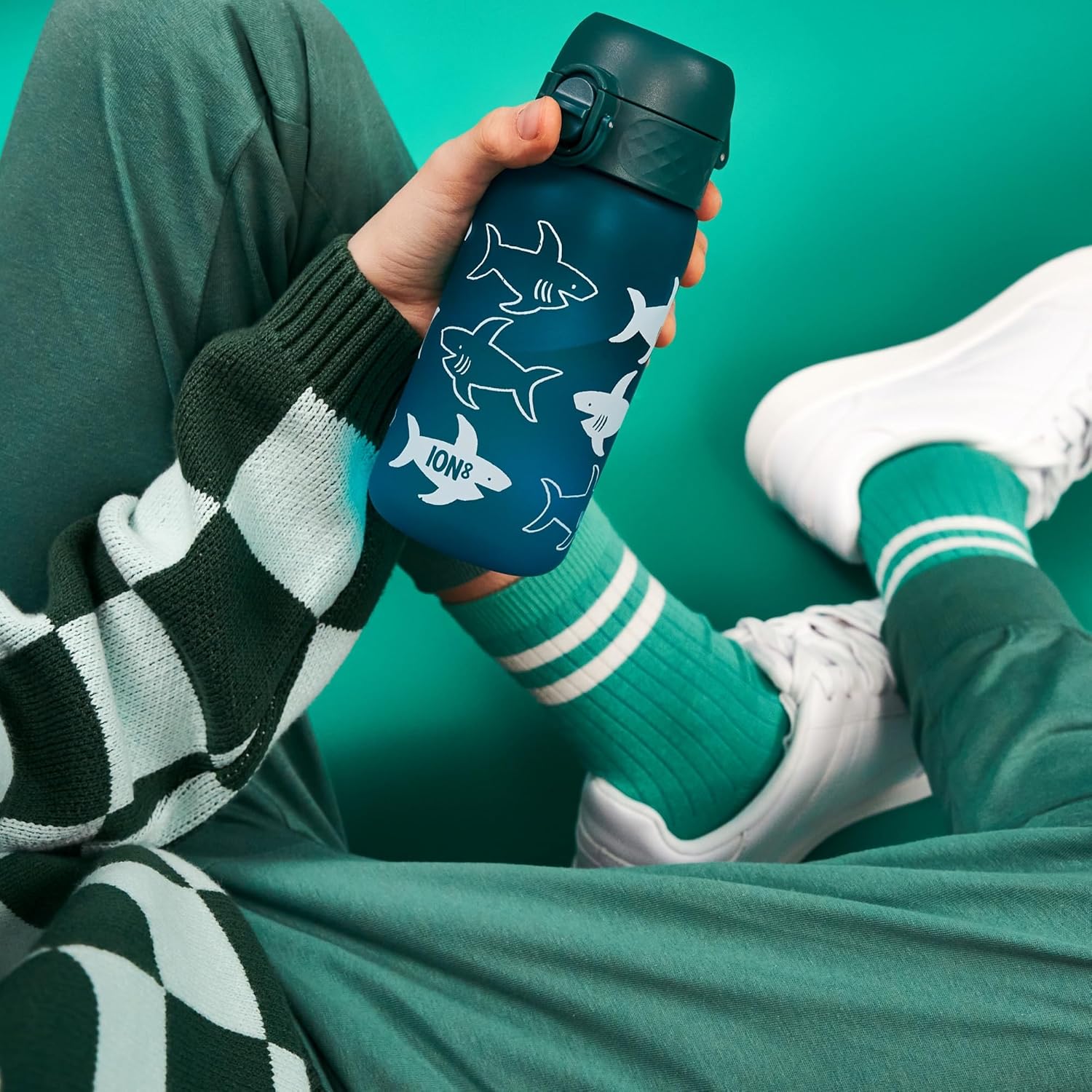 Recyclon Pod 12oz- Aqua Blue Sharks - Image 2