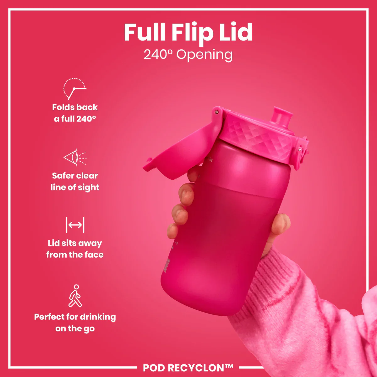 Recyclon Pod 12oz- Hot Pink - Image 4