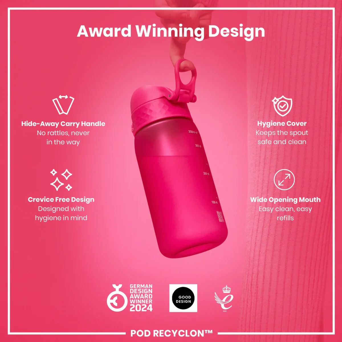 Recyclon Pod 12oz- Hot Pink - Image 6