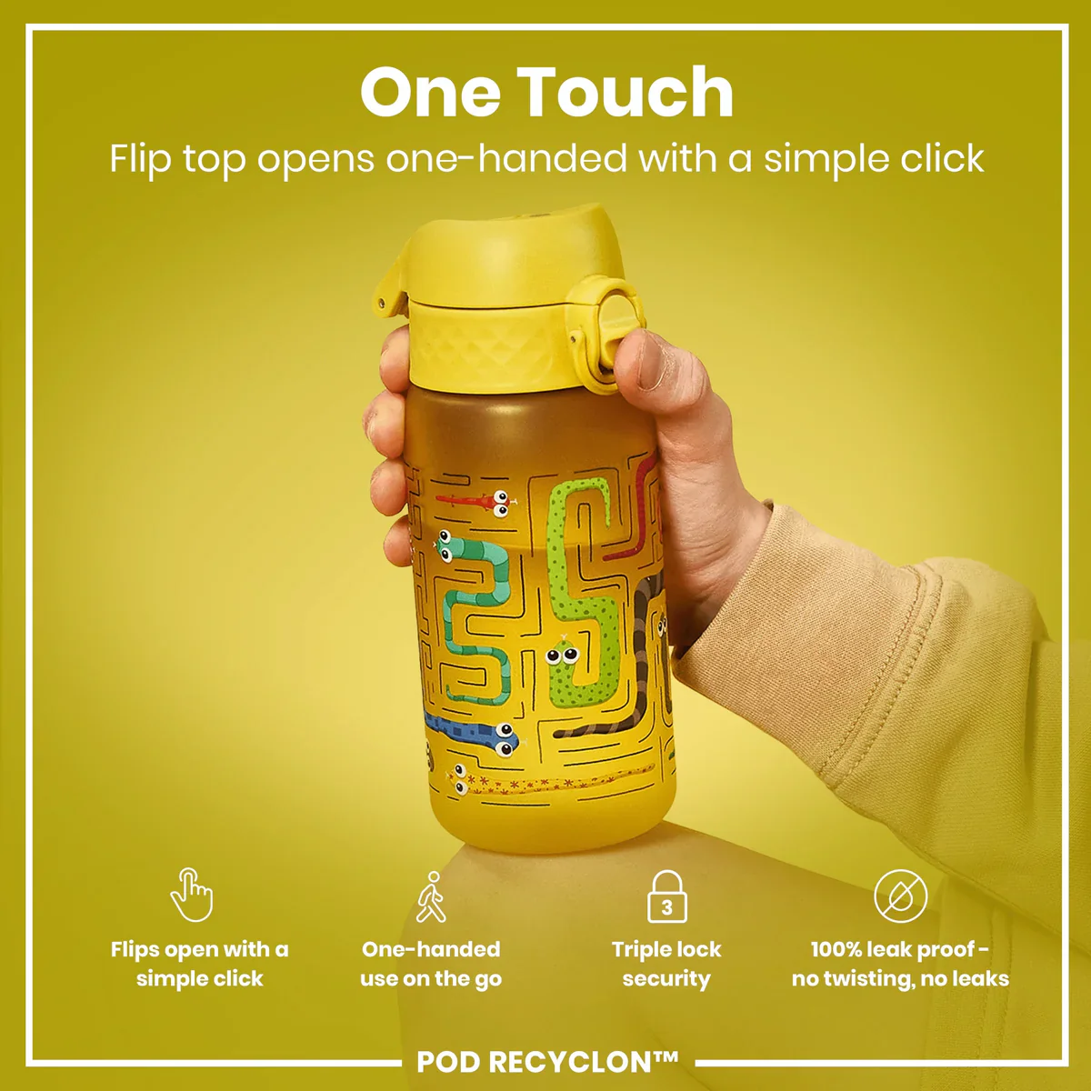 Pod Recyclon 12oz- Yellow Snakes - Image 3
