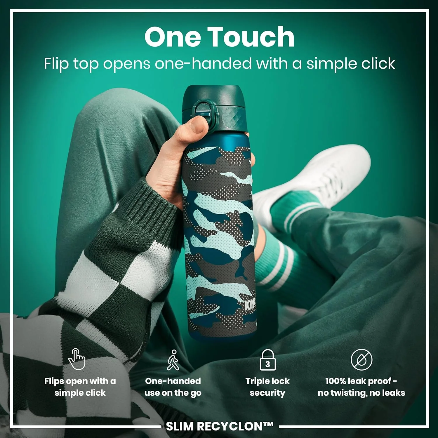 Slim Recyclon 18oz- Green Camo - Image 4