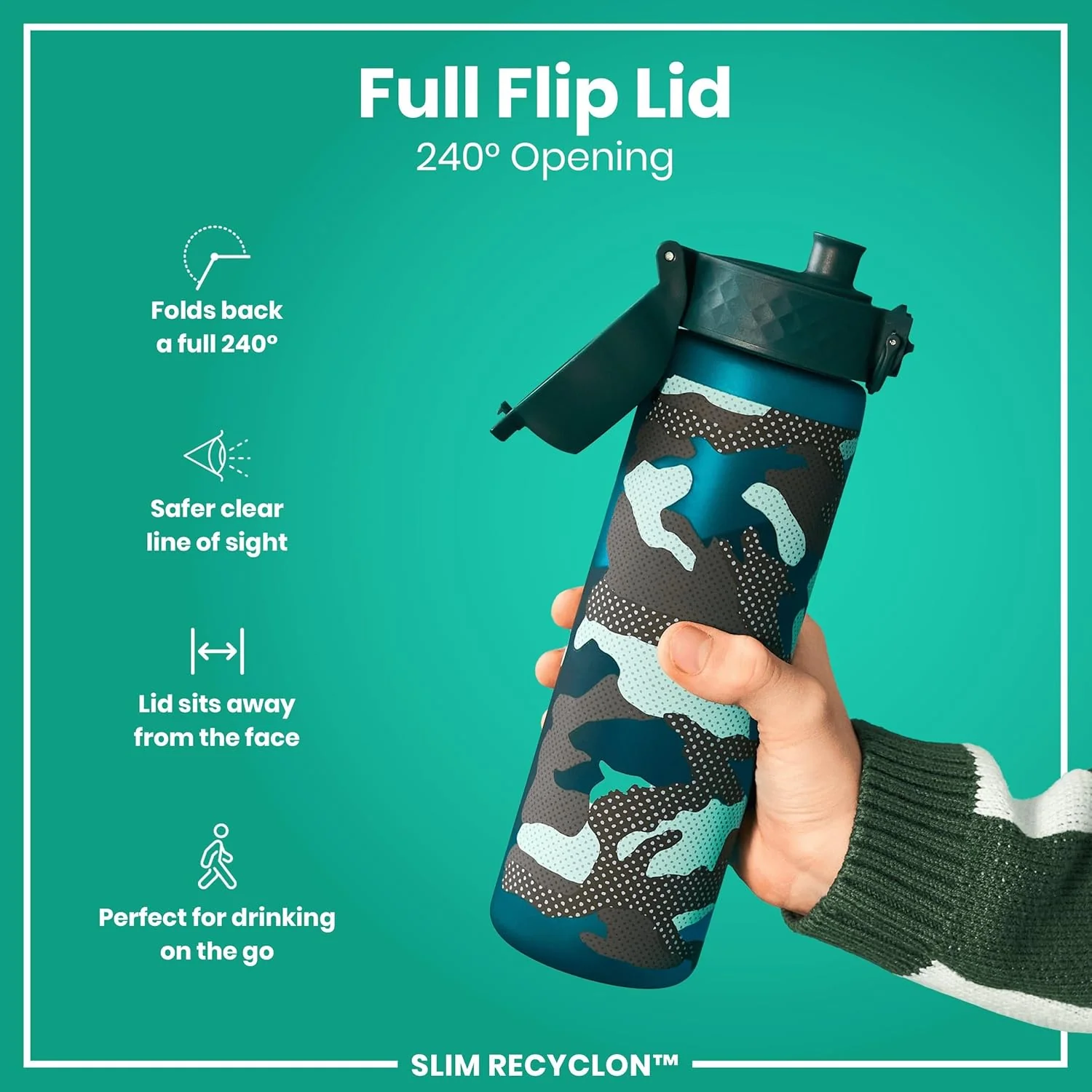 Slim Recyclon 18oz- Green Camo - Image 5