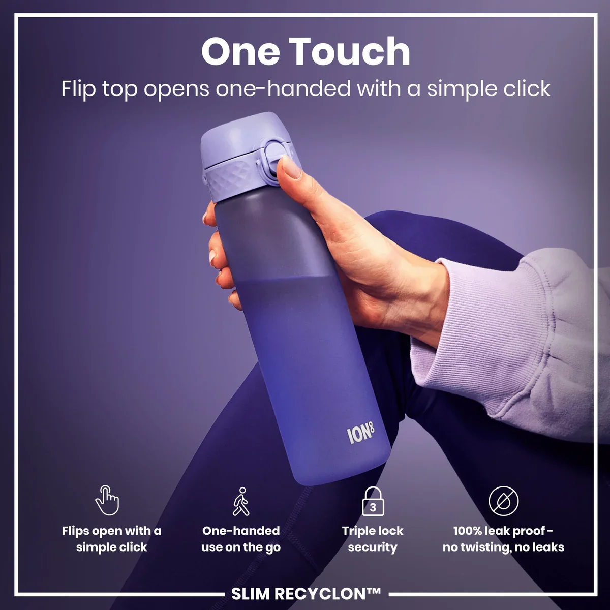 Slim Recyclon 18oz- Light Purple - Image 2