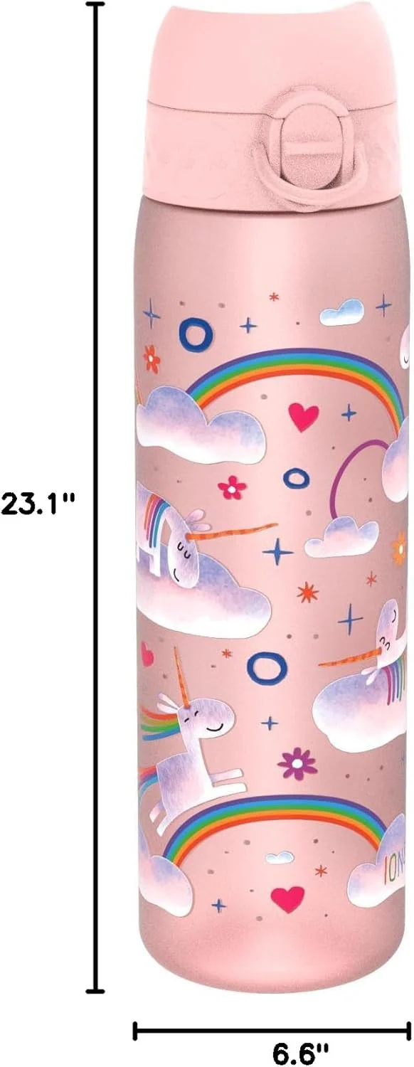 Slim Recyclon 18oz- Pink Unicorn Rainbows - Image 3
