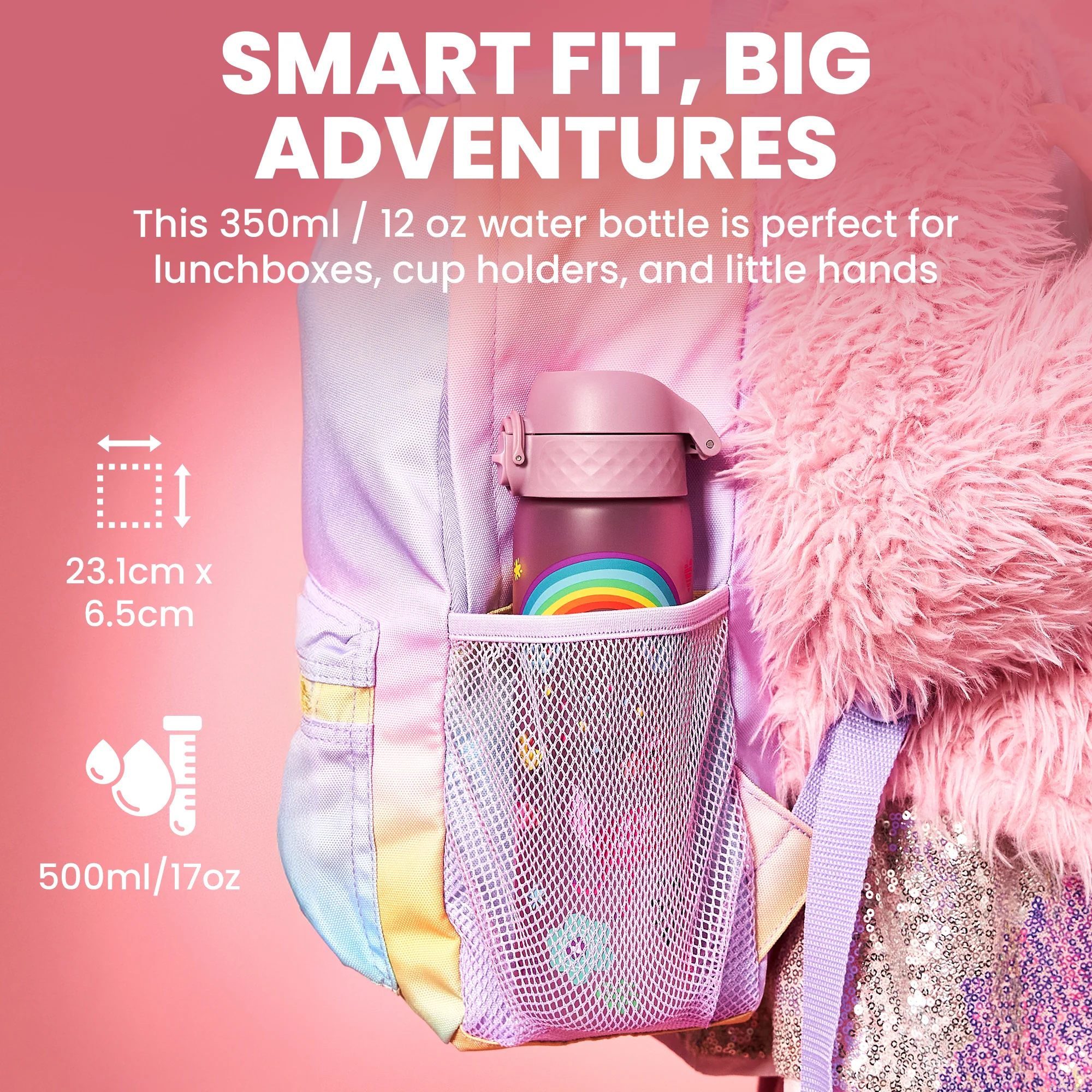 Slim Recyclon 18oz- Pink Unicorns - Image 10