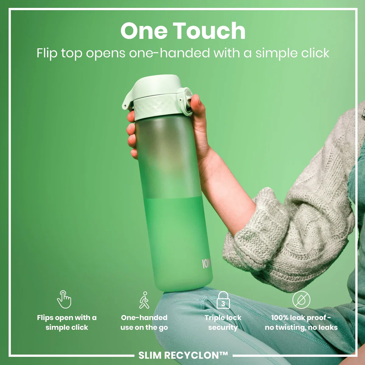 Slim Recyclon 18oz- Surf Green - Image 3