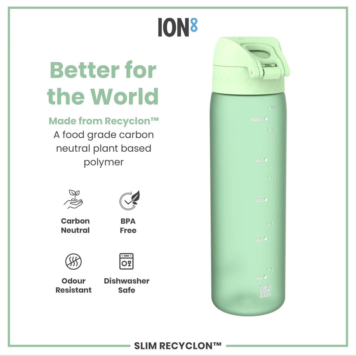Slim Recyclon 18oz- Surf Green - Image 5