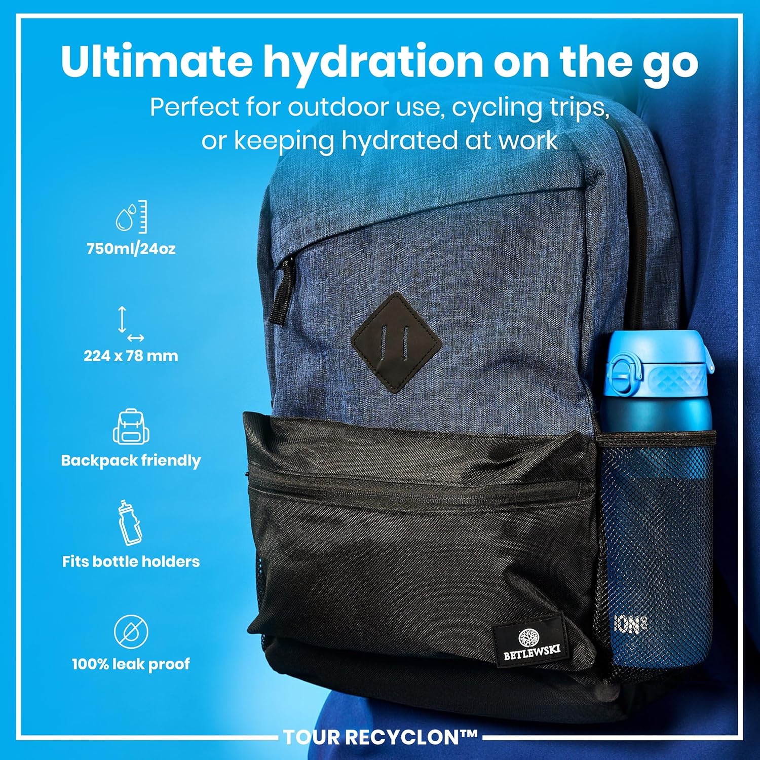 Tour Recyclon 24oz- Blue - Image 4