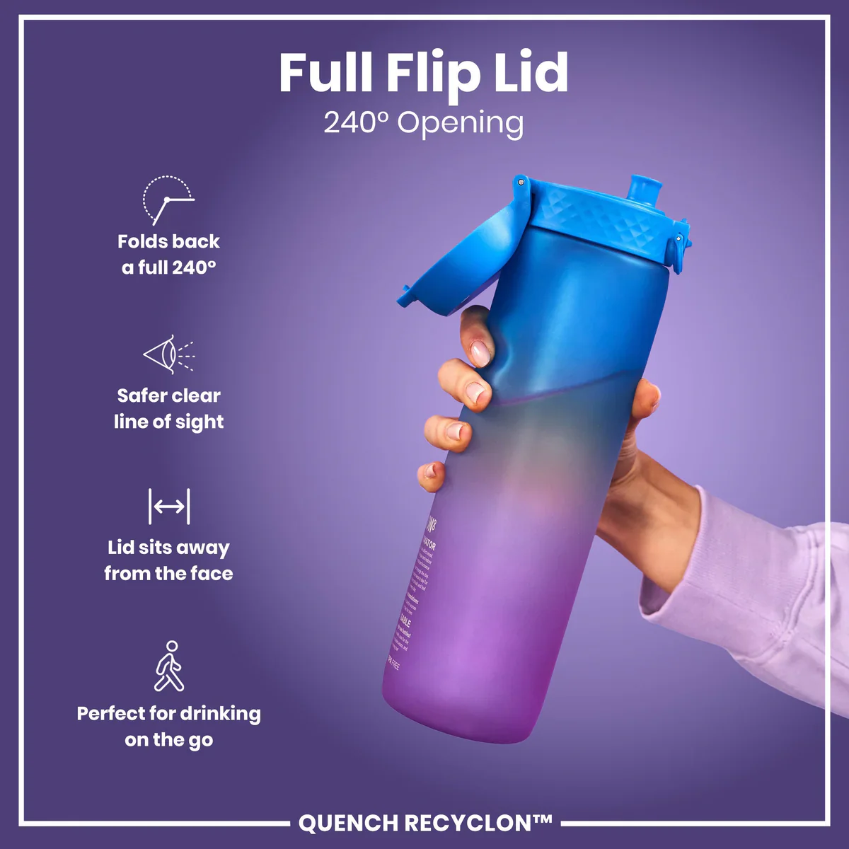 Quench Recyclon 34oz- Pink & Blue - Image 4