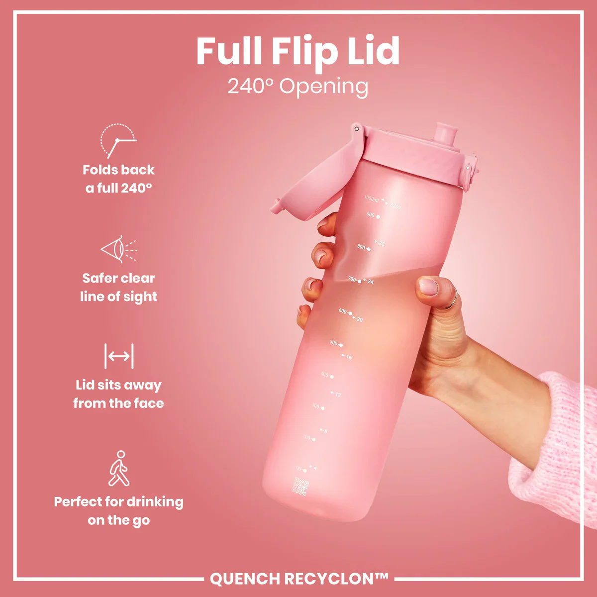 Quench Recyclon 34oz- Rose Pink - Image 4