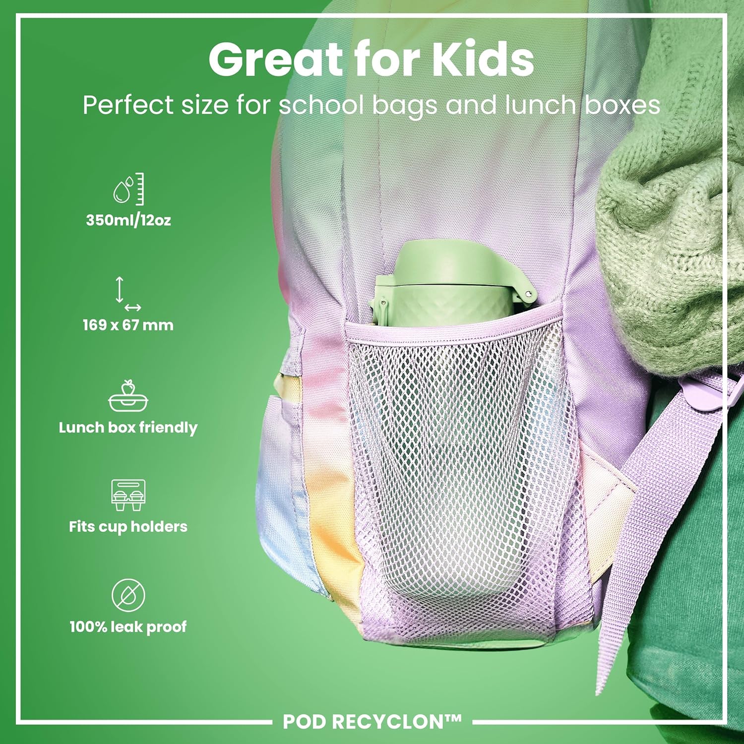 Recyclon 12oz- Surf Green - Image 3