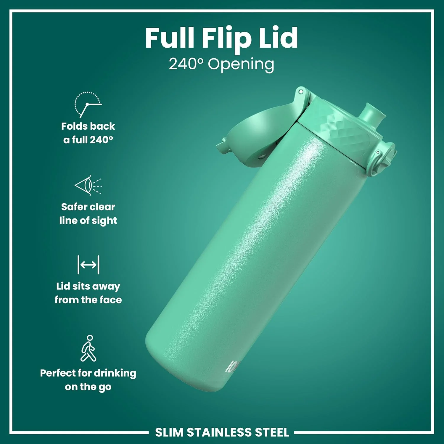 Lightweight Stainless Steel 20oz- Teal Green - Image 4