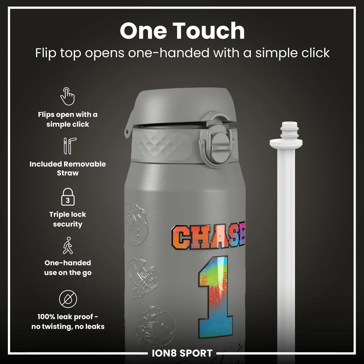 NFL x ION8 - Ja'Marr Chase Insulated Water Bottle - 750ml - Image 3