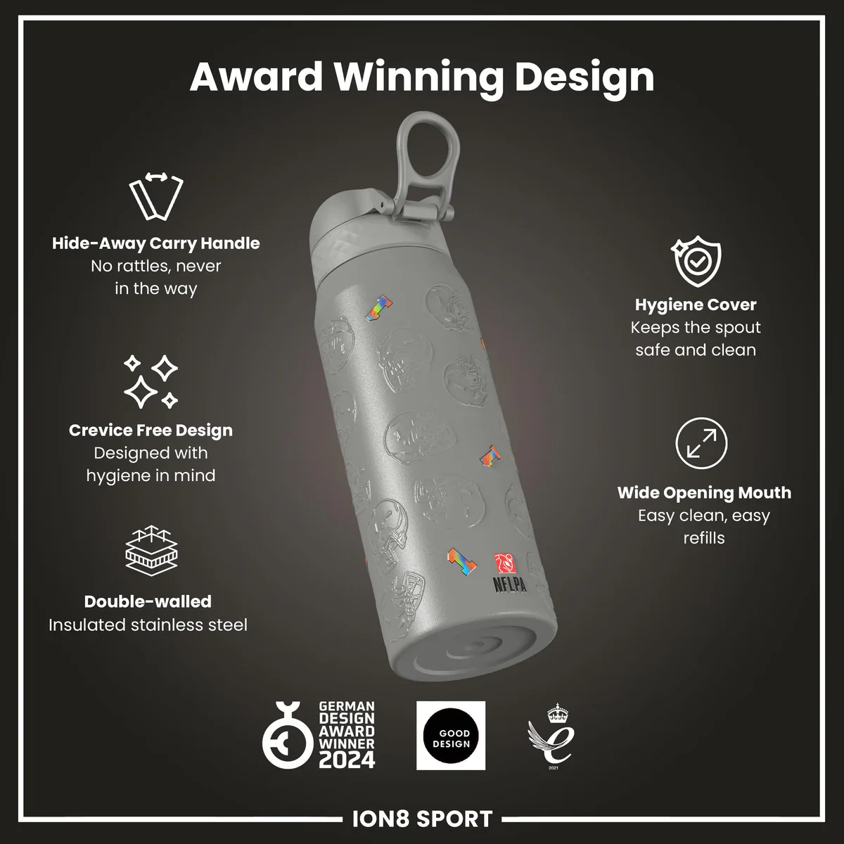 NFL x ION8 - Ja'Marr Chase Insulated Water Bottle - 750ml - Image 6