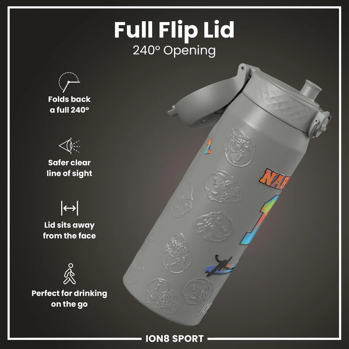 NFL x ION8 - Malik Nabers Insulated Water Bottle - 750ml - Image 3