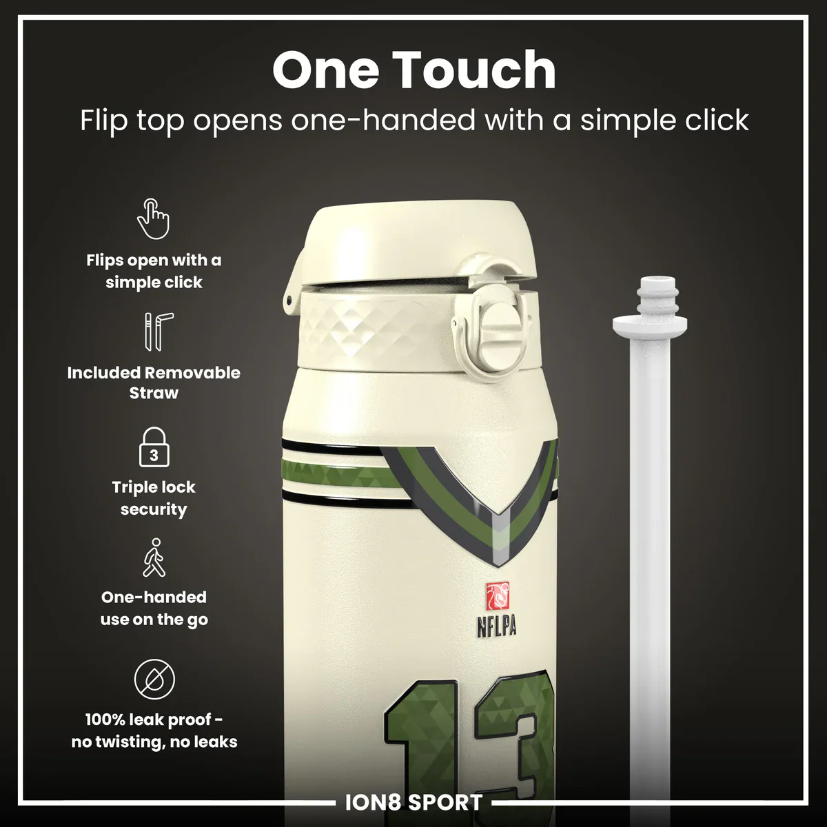 NFL x ION8 - Kyler Murray Insulated Water Bottle - 750ml - Image 3