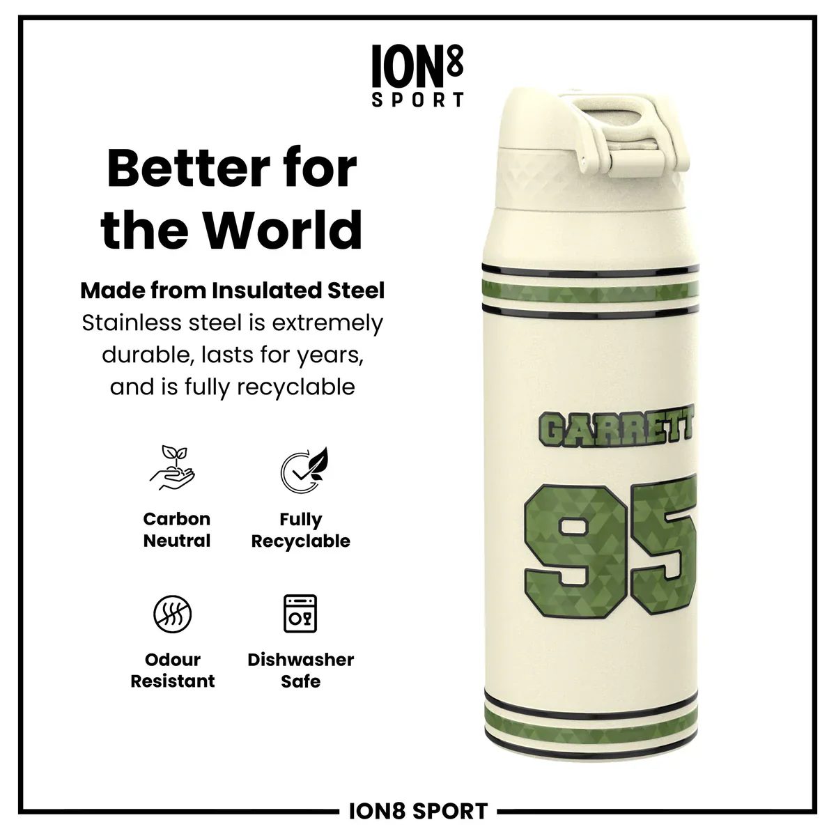 NFL x ION8 - Myles Garrett Insulated Water Bottle - 750ml - Image 5