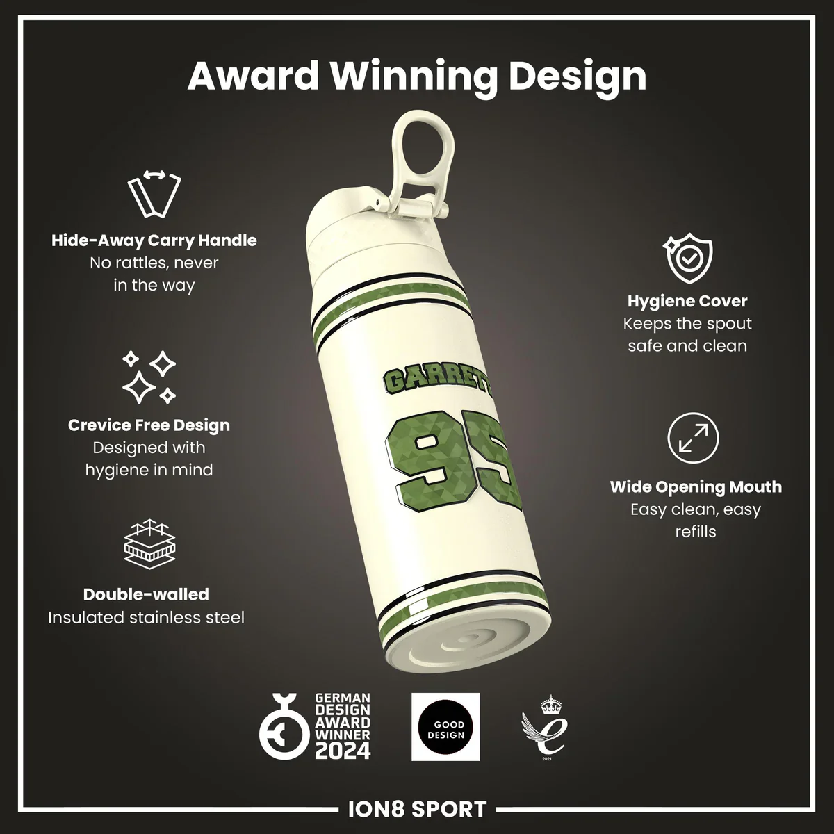 NFL x ION8 - Myles Garrett Insulated Water Bottle - 750ml - Image 6