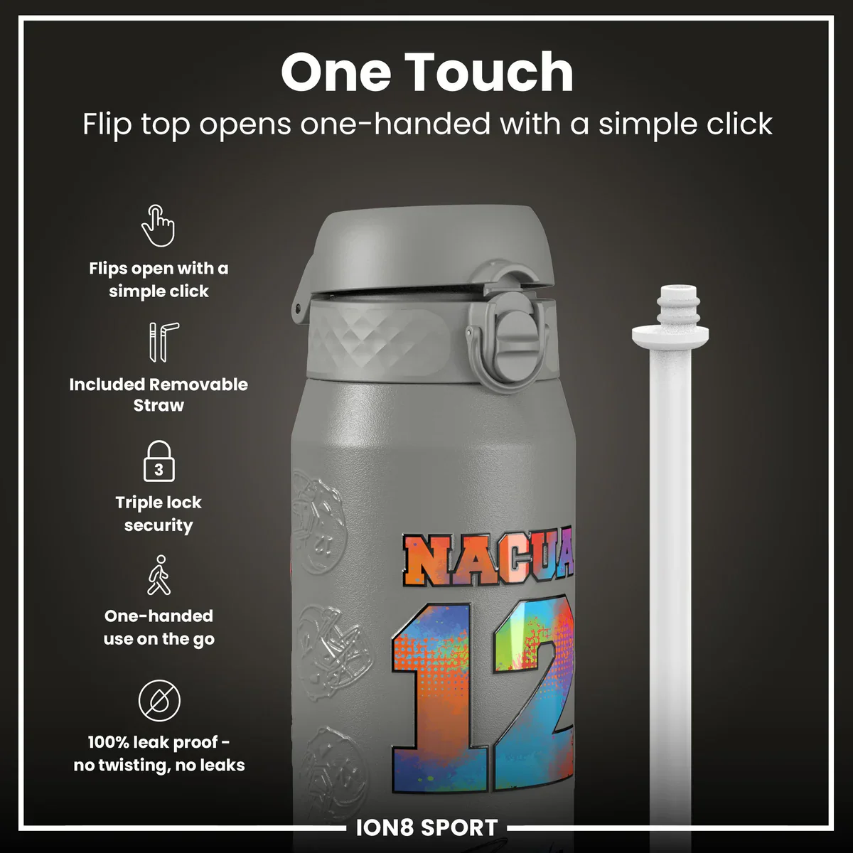 NFL x ION8 - Puka Nacua Insulated Water Bottle - 750ml - Image 3