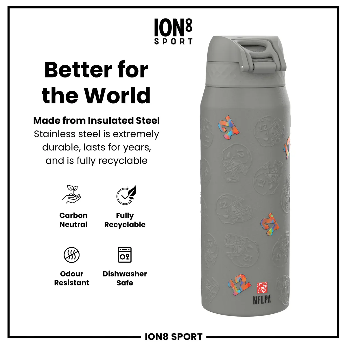 NFL x ION8 - Puka Nacua Insulated Water Bottle - 750ml - Image 5