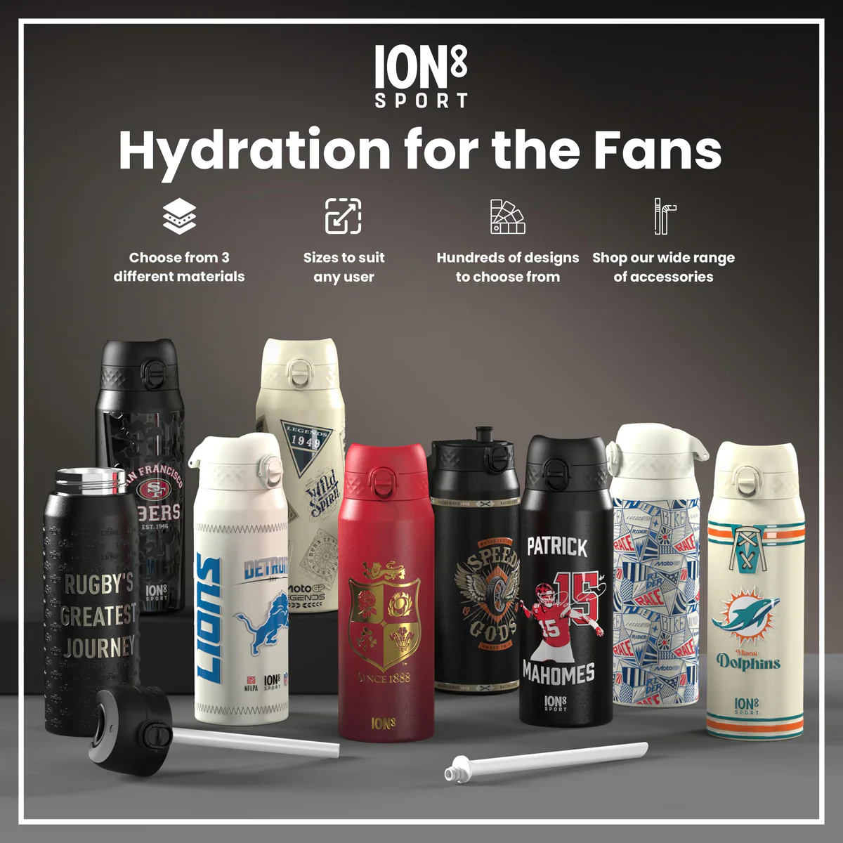 NFL x ION8 - Trevor Lawrence Insulated Water Bottle - 750ml - Image 7